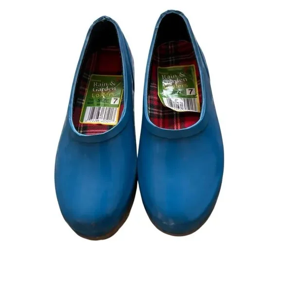 Mid West Size 7 Women’s Blue Rain & Garden Loafers Style 6050 - Picture 3 of 7